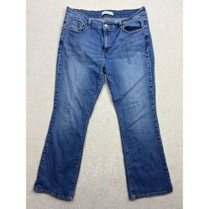 Levis 515 Bootcut Jeans Womens 12 Short Blue Medium Wash Stretch Denim